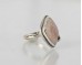 925er Silber Ring mit rosa Moosachat Stein